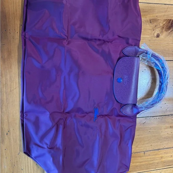 Longchamp Le Pliage Large Tote – Color: Prune - Picture 3 of 5